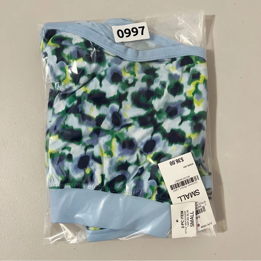 ID‎ Ideology Little Girls Blurred Floral Bikini 2-Pc. Swimwear Set Size Small